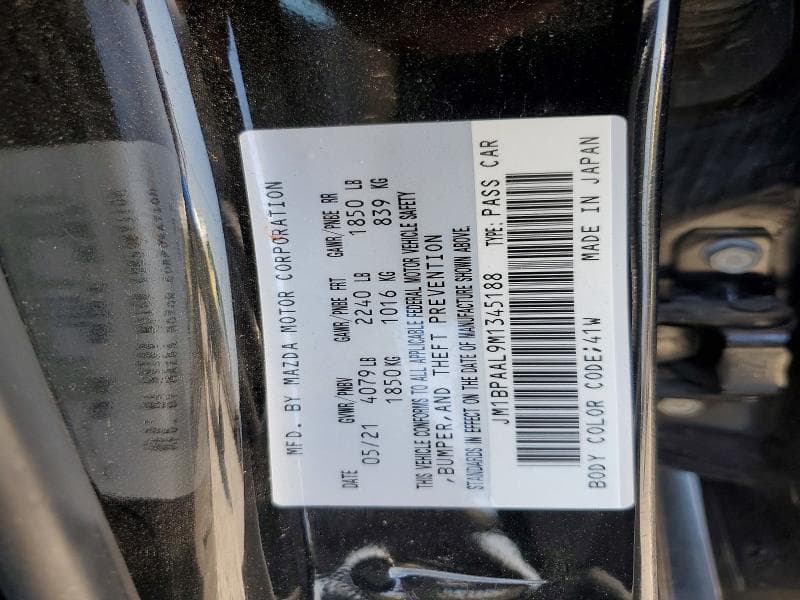 2021 MAZDA 3 12
