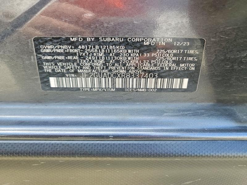 2024 SUBARU CROSSTREK PREMIUM 13