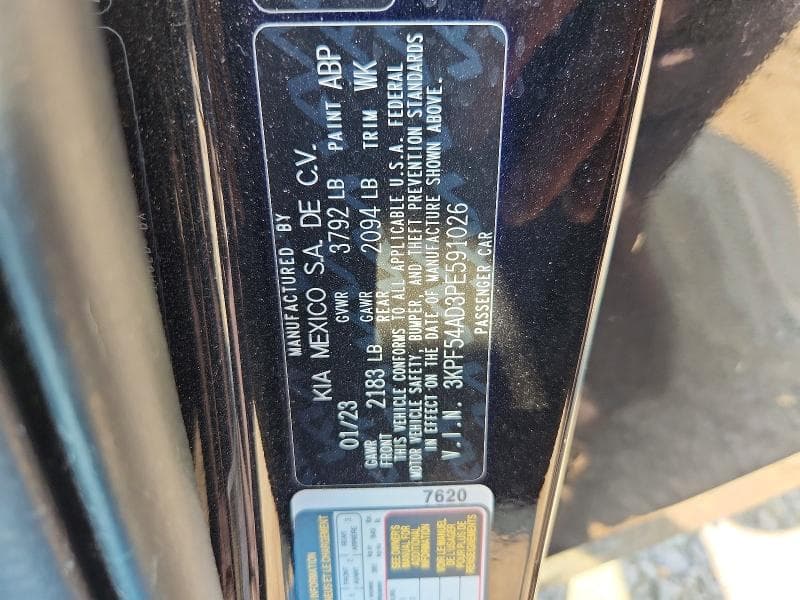 2023 KIA FORTE GT LINE 12