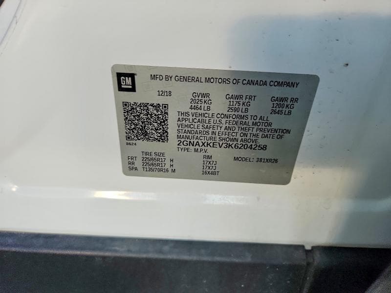 2019 CHEVROLET EQUINOX LT 13