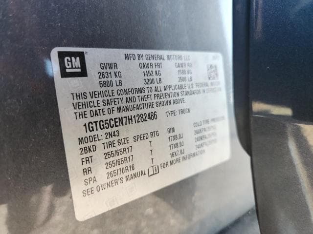 2017 GMC CANYON SLE 12