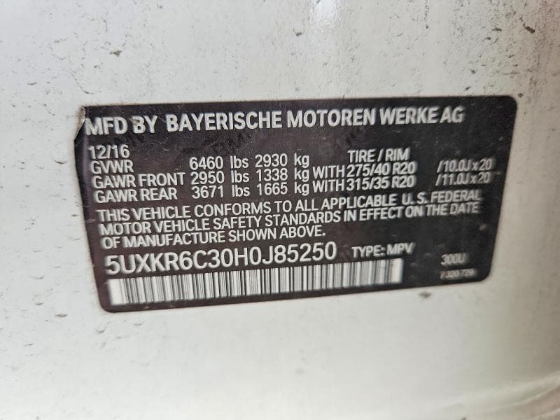 2017 BMW X5 XDRIVE50I 13