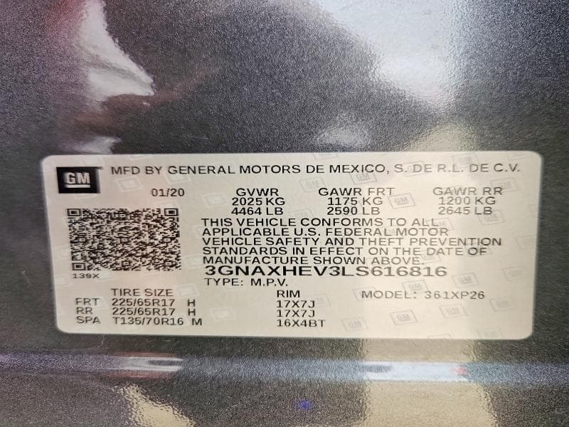 2020 CHEVROLET EQUINOX LS 13