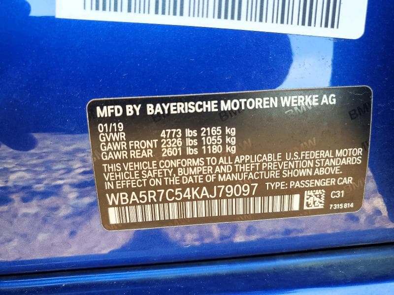 2019 BMW 330XI 12