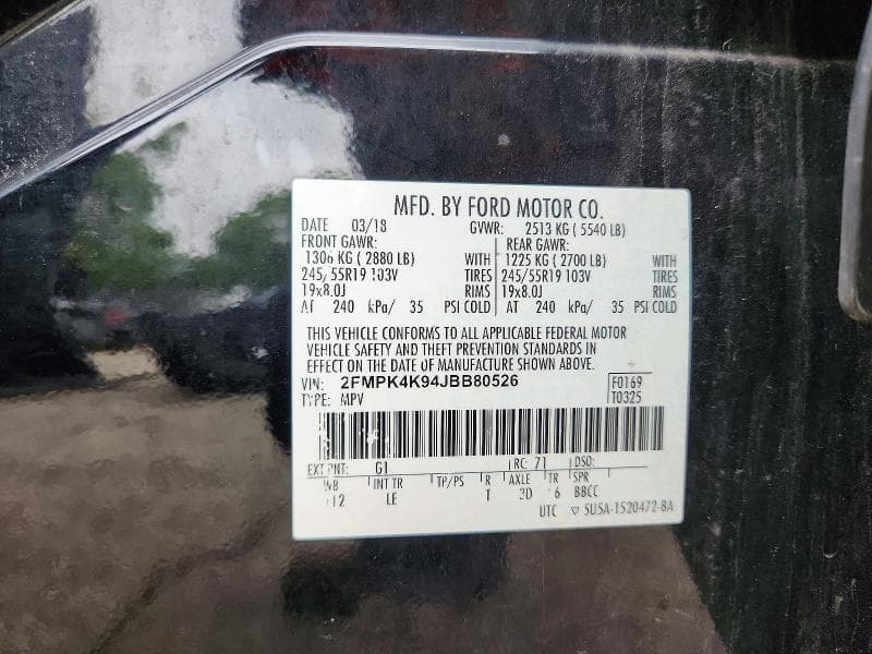 2018 FORD EDGE TITANIUM 13