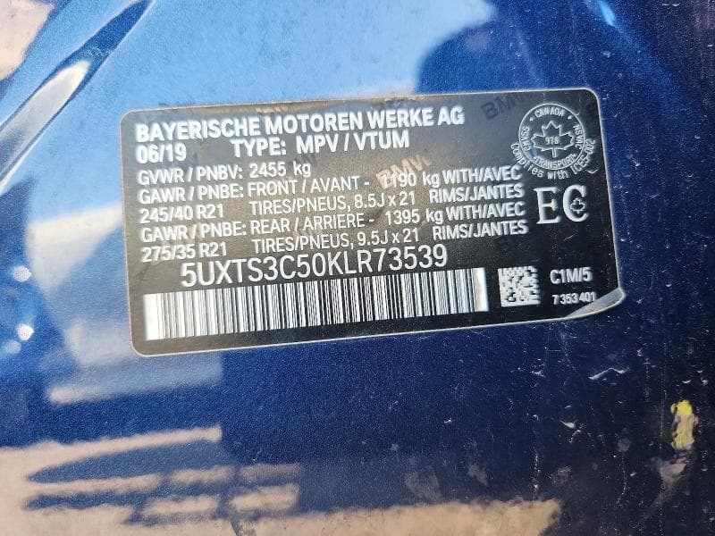 2019 BMW X3 XDRIVEM40I 13