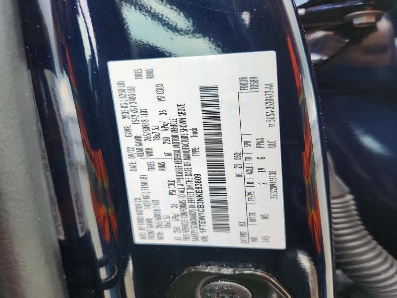 2022 FORD F150 SUPERCREW 12