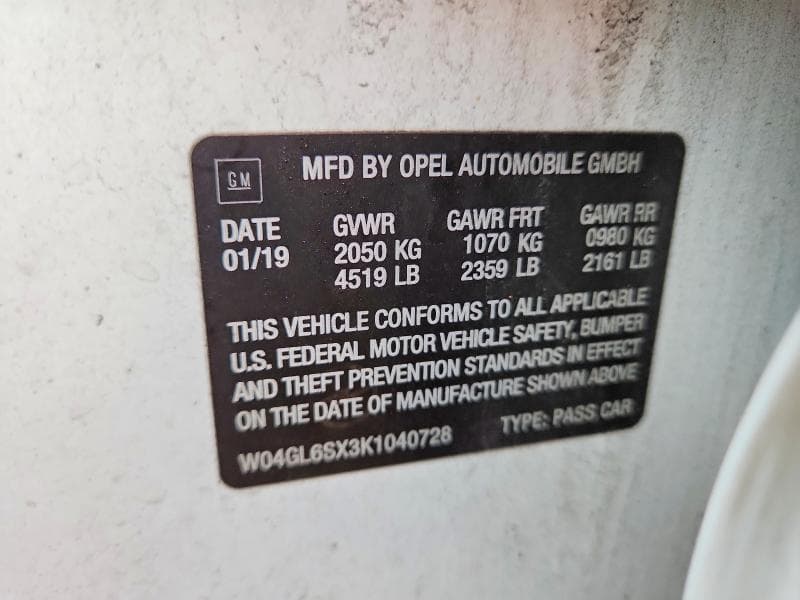 2019 BUICK REGAL PREFERRED 12