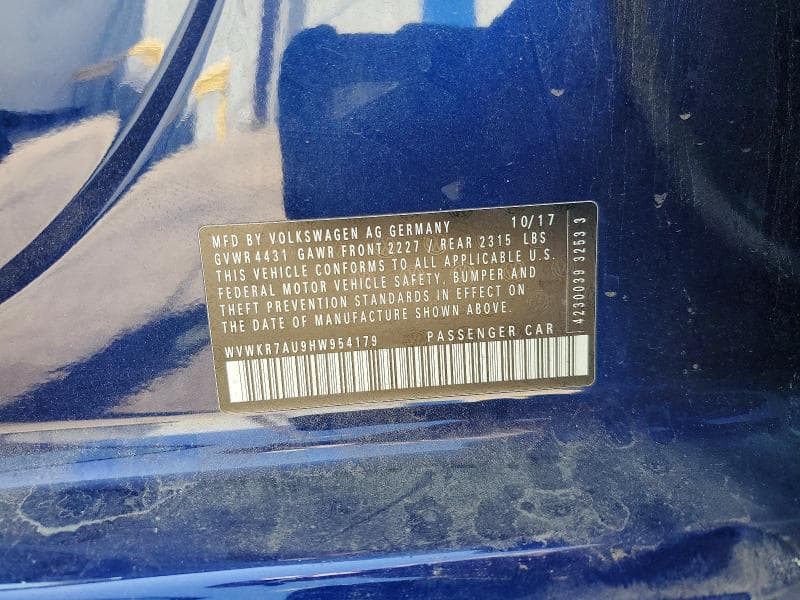 2017 VOLKSWAGEN E-GOLF SE 12