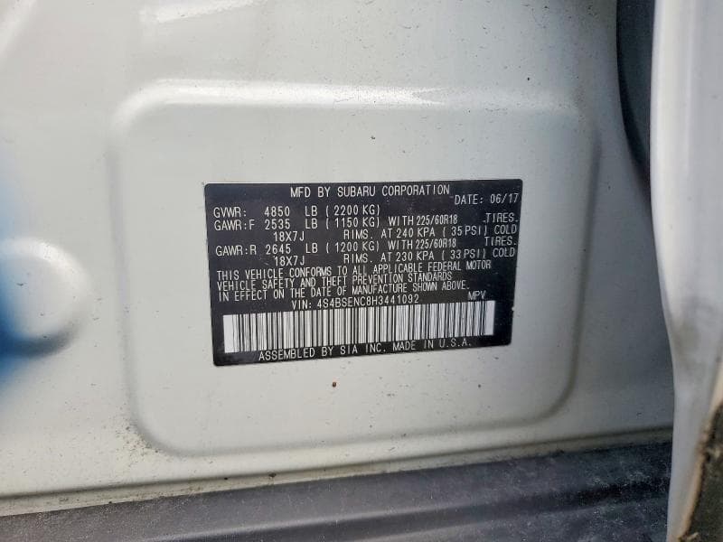 2017 SUBARU OUTBACK 3.6R LIMITED 13