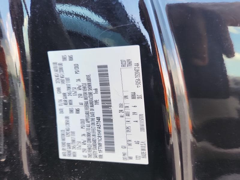 2017 FORD F150 12