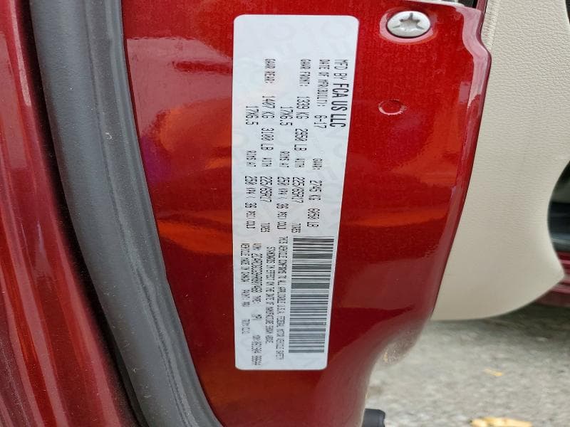 2017 DODGE GRAND CARAVAN SXT 14