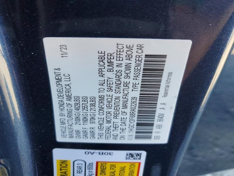 2024 HONDA ACCORD HYBRID EXL 13