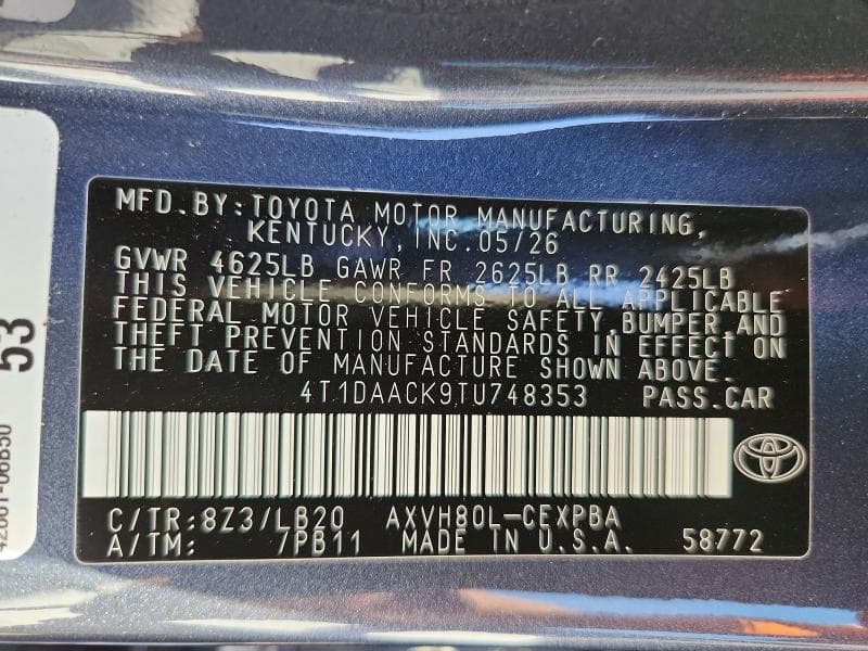 2026 TOYOTA CAMRY XSE 13