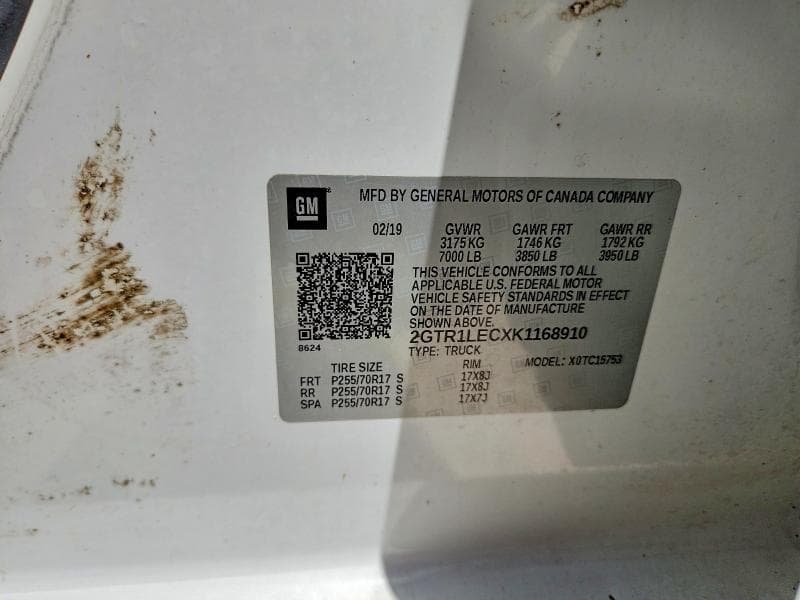 2019 GMC SIERRA LIMITED C1500 12