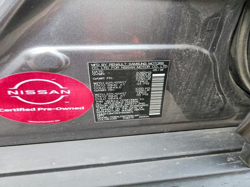 2019 NISSAN ROGUE S 13