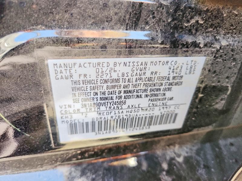 2026 NISSAN SENTRA SR 12