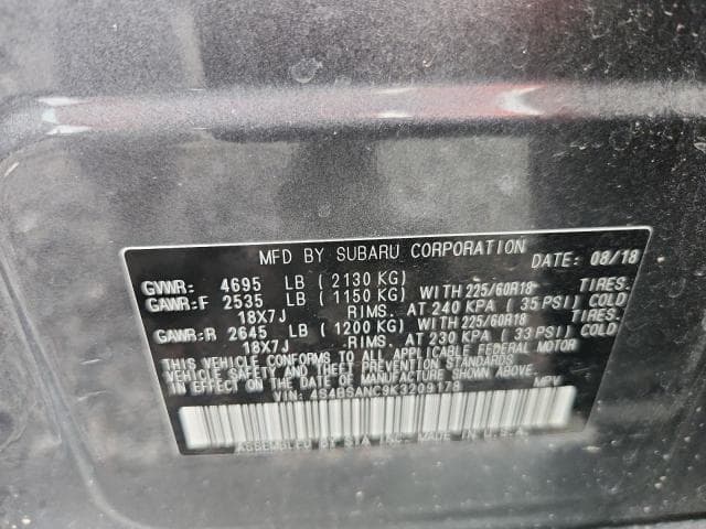 2019 SUBARU OUTBACK 2.5I LIMITED 13