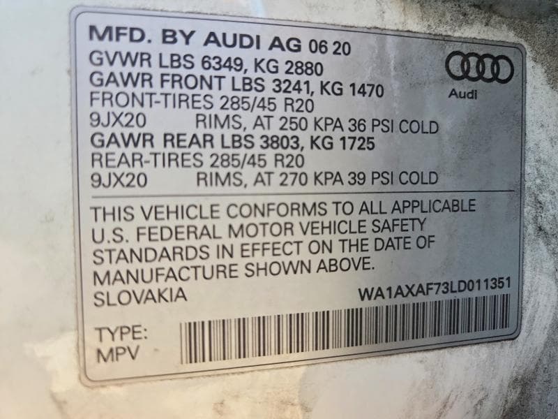 2020 AUDI Q7 PREMIUM 14