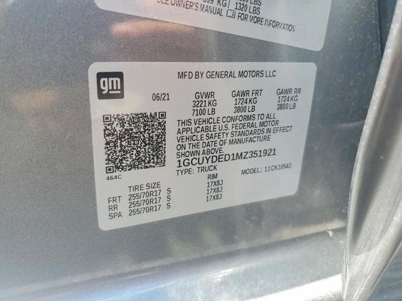 2021 CHEVROLET SILVERADO K1500 LT 13