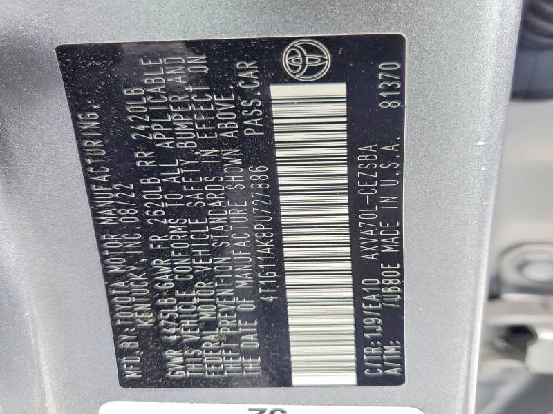 2023 TOYOTA CAMRY SE 12