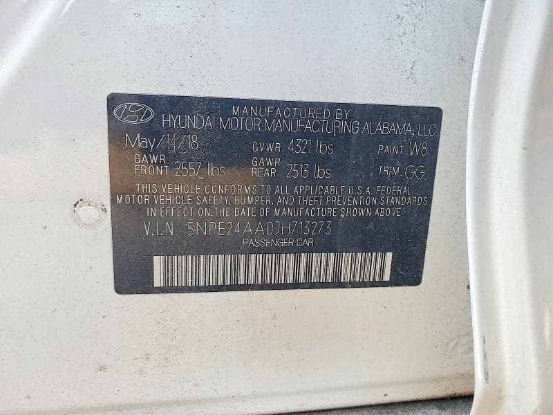 2018 HYUNDAI SONATA ECO 12