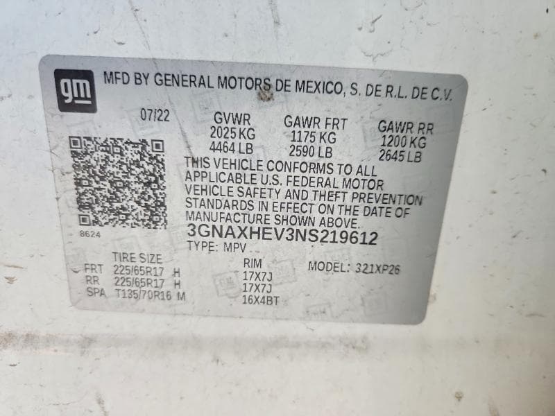 2022 CHEVROLET EQUINOX LS 13