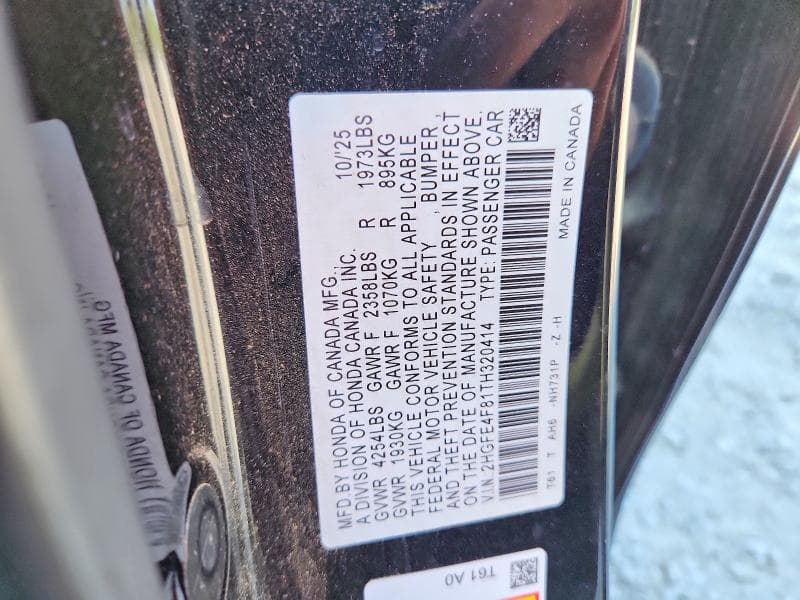 2026 HONDA CIVIC SPORT 12