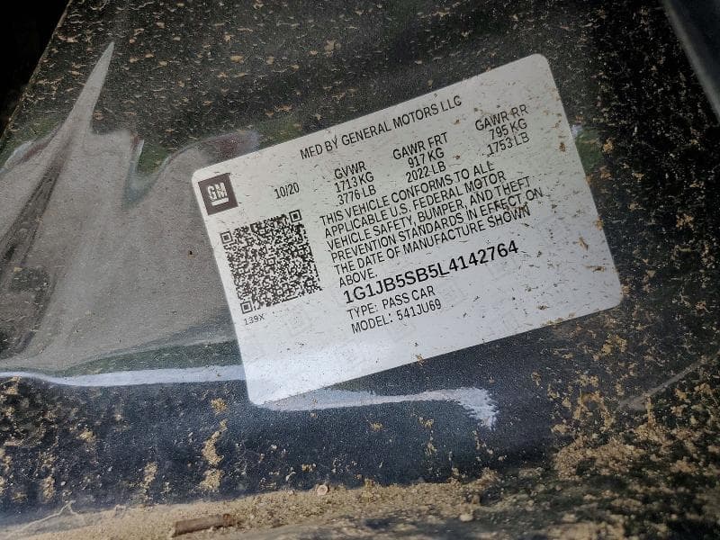 2020 CHEVROLET SONIC LS 12