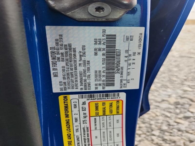 2020 FORD FUSION SE 12