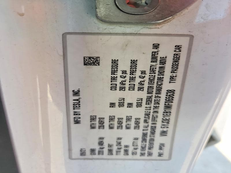 2021 TESLA MODEL 3 13