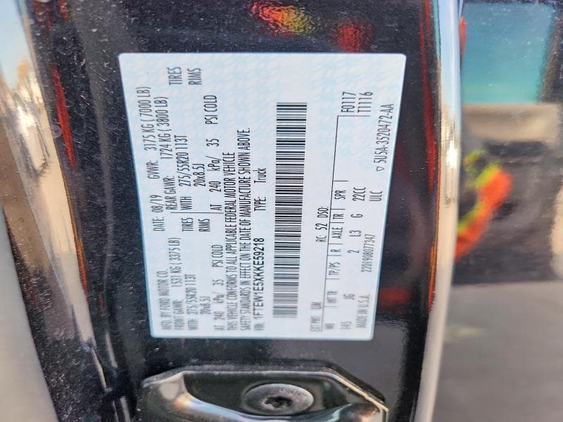 2019 FORD F150 STX 12