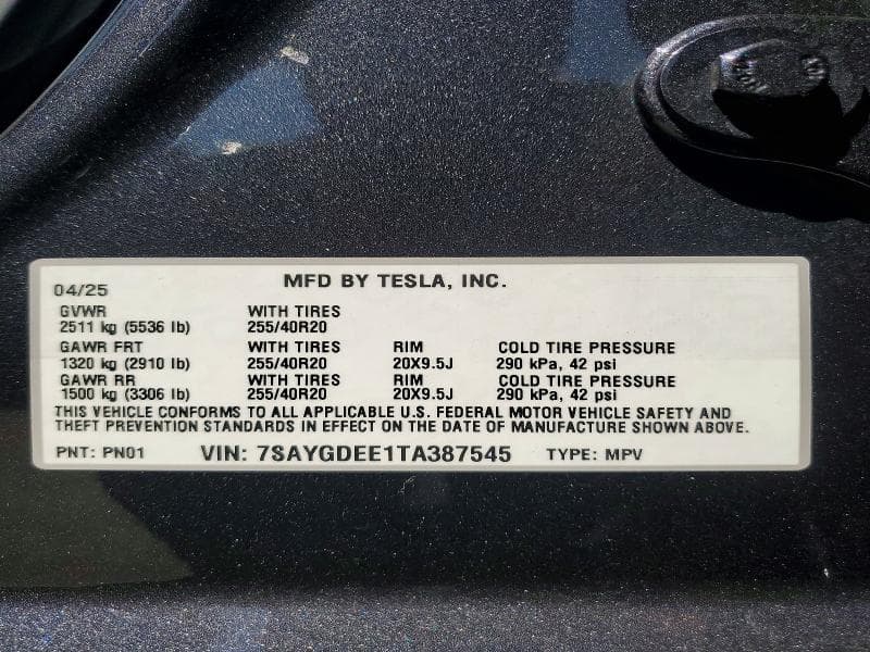 2026 TESLA MODEL Y 14