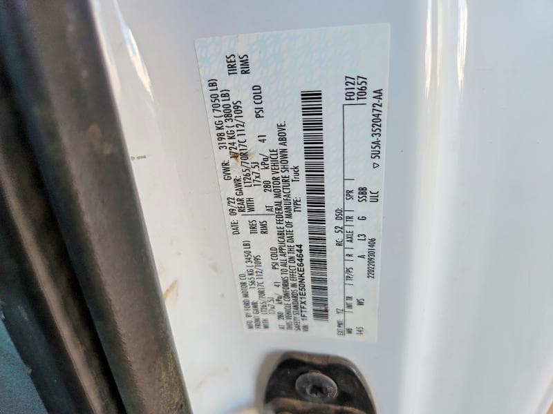 2022 FORD F150 SUPER CAB 12