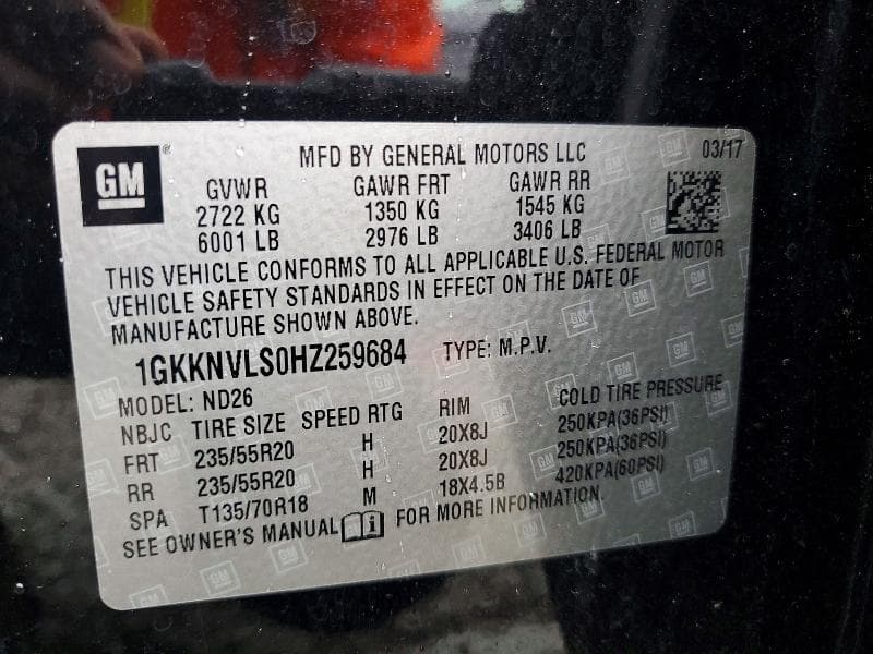2017 GMC ACADIA ALL TERRAIN 13