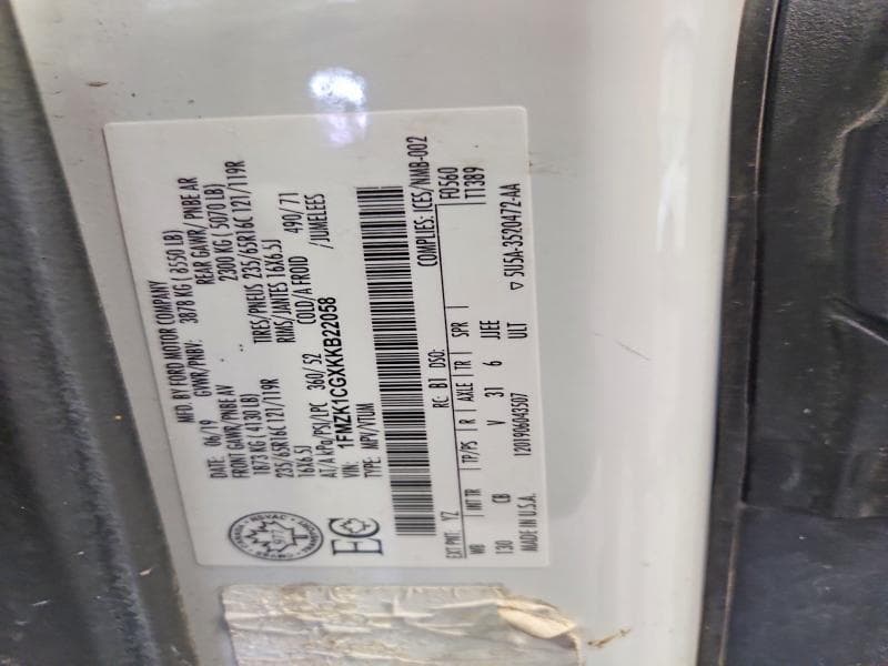 2019 FORD TRANSIT T-150 13