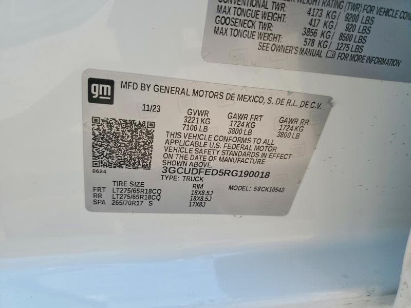 2024 CHEVROLET SILVERADO K1500 LT TRAIL BOSS 13
