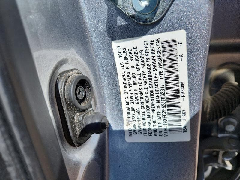 2018 HONDA CIVIC LX 12
