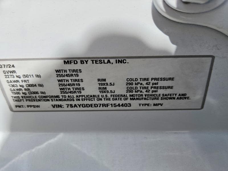 2024 TESLA MODEL Y 13