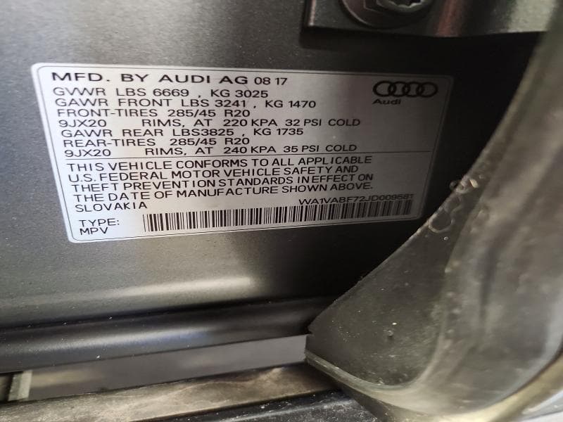 2018 AUDI Q7 PRESTIGE 13