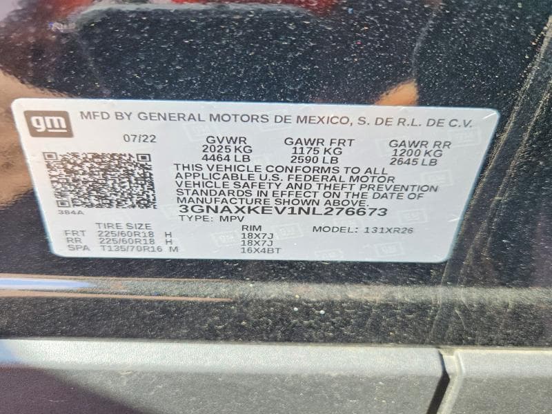 2022 CHEVROLET EQUINOX LT 13