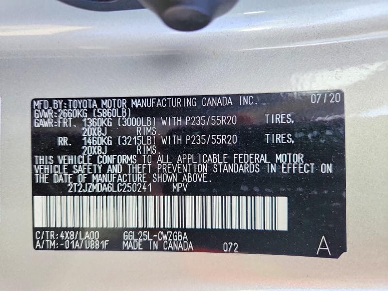 2020 LEXUS RX 350 14