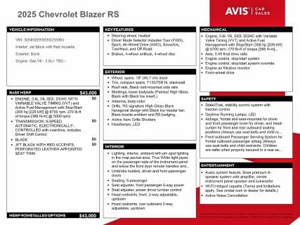 2025 CHEVROLET BLAZER RS 13