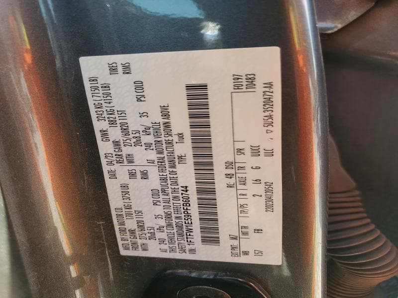 2023 FORD F150 SUPERCREW SUPERCREW 12