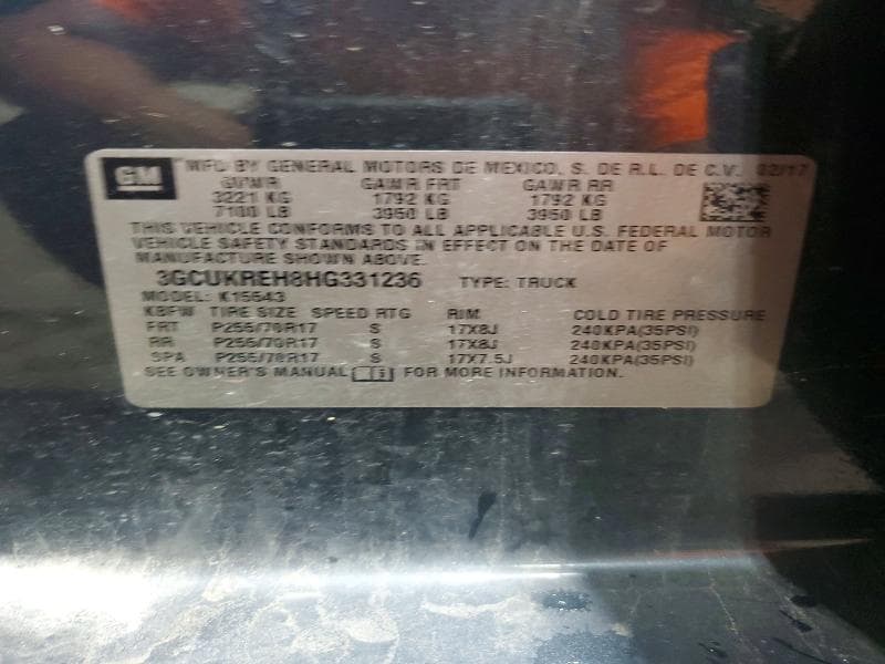 2017 CHEVROLET SILVERADO K1500 LT 12