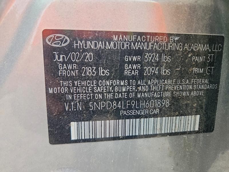 2020 HYUNDAI ELANTRA SEL 12