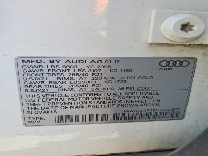 2017 AUDI Q7 PRESTIGE 12