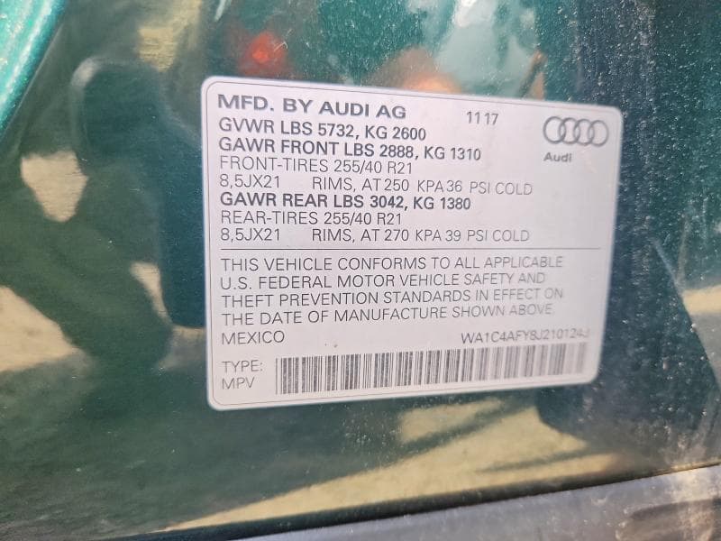 2018 AUDI SQ5 PRESTIGE 13