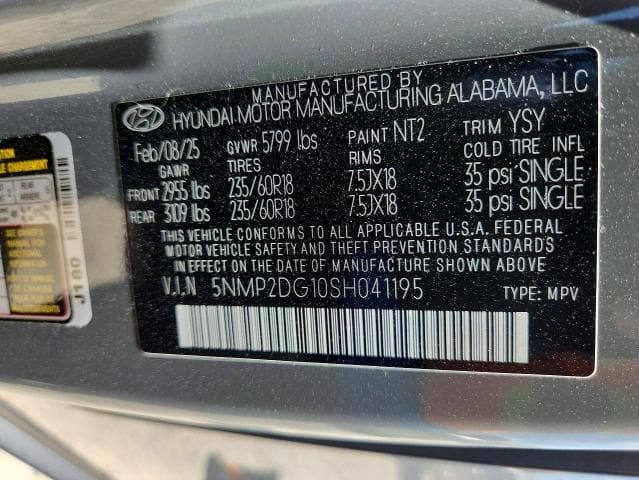 2025 HYUNDAI SANTA FE SEL 14