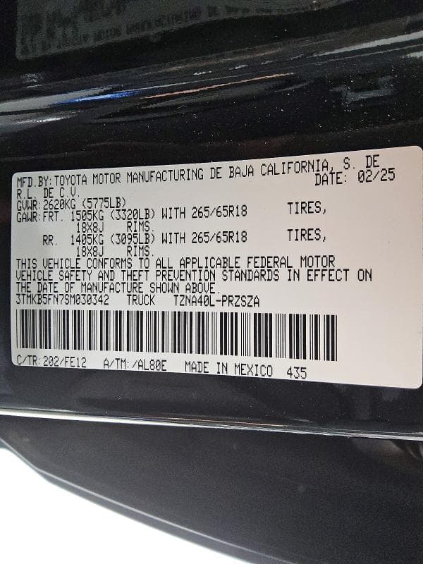 2025 TOYOTA TACOMA TRD SPORT 12